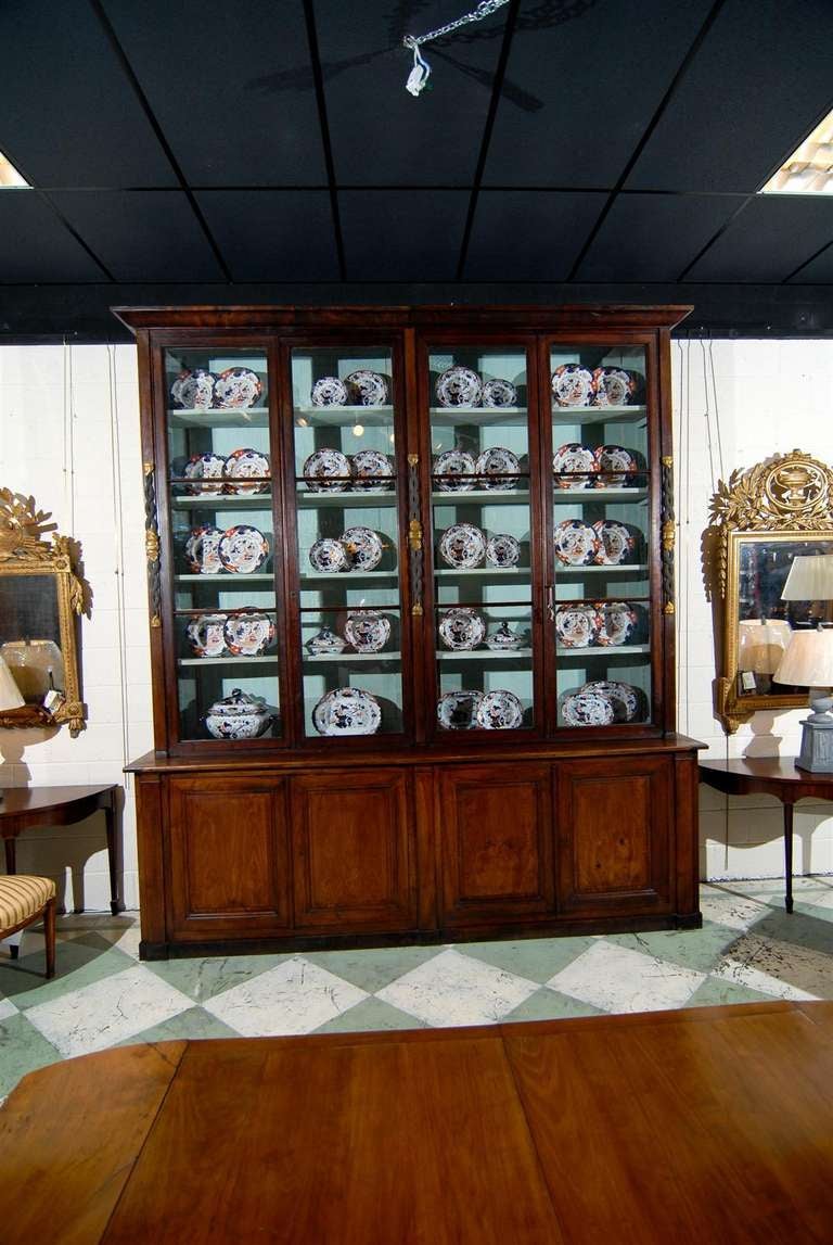 19th Century Large Continental Bookcase In Good Condition In Atlanta, GA