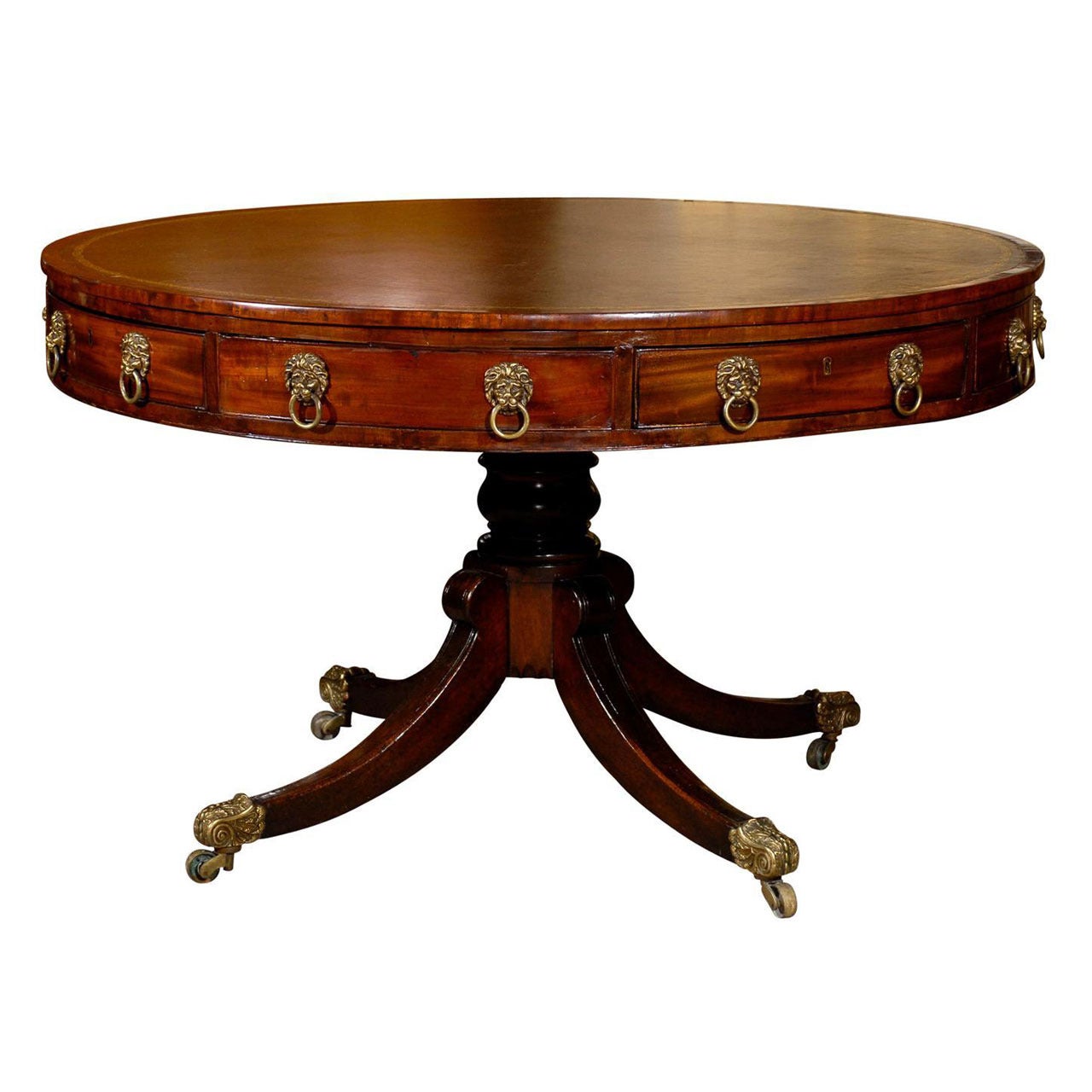 Early 19th Century English Mahogany Rent Table at 1stDibs
