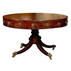 Early 19th Century English Mahogany Rent Table