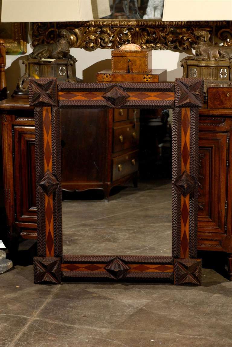 Tramp Art Mirror