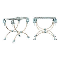 Pair of Iron Stools