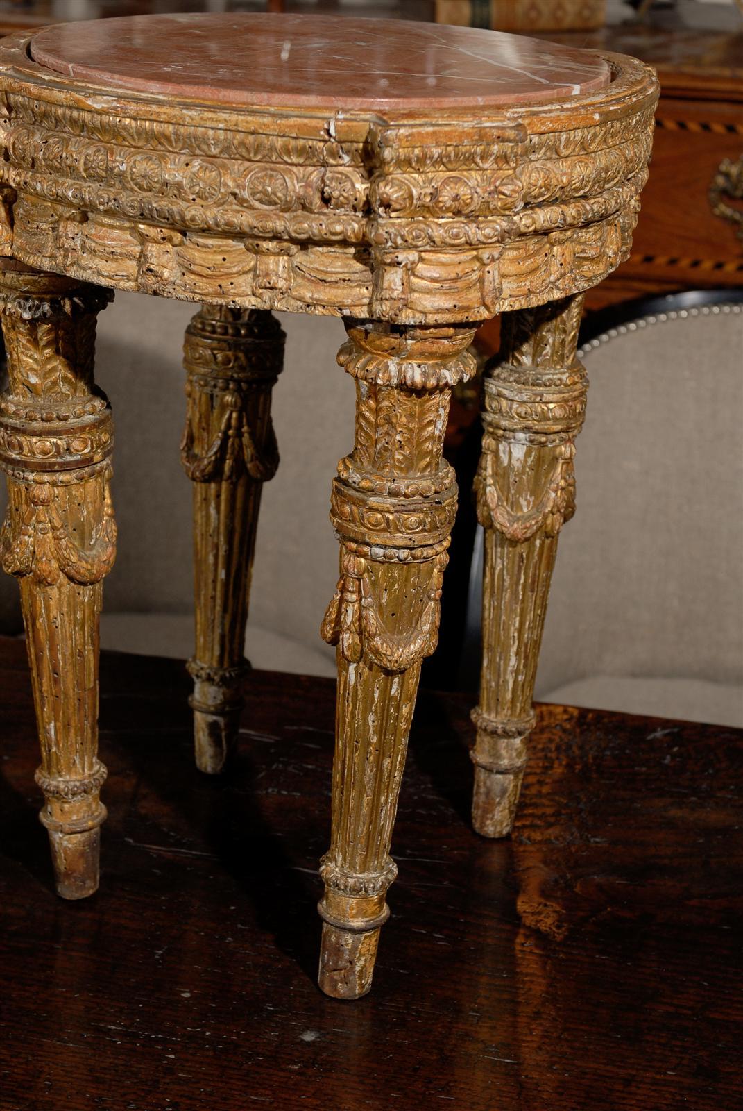 18th Century Italian Giltwood Table 5