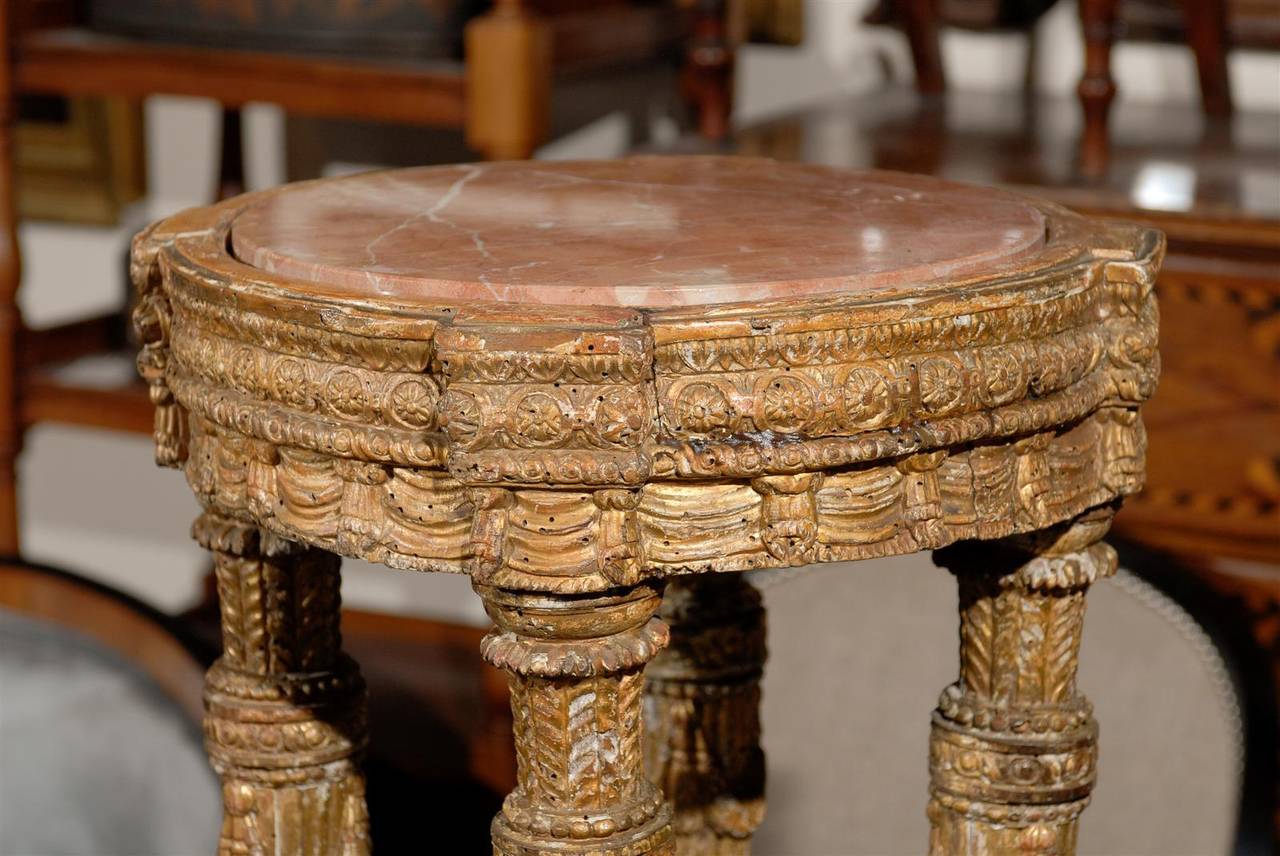 18th Century Italian Giltwood Table 2