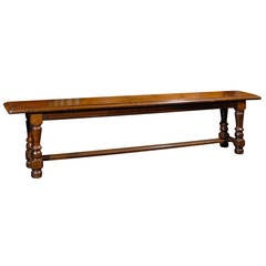 Vintage Long Wooden Bench