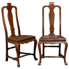 Pair of Early 19 th / Late 18 th.c. Side Chairs