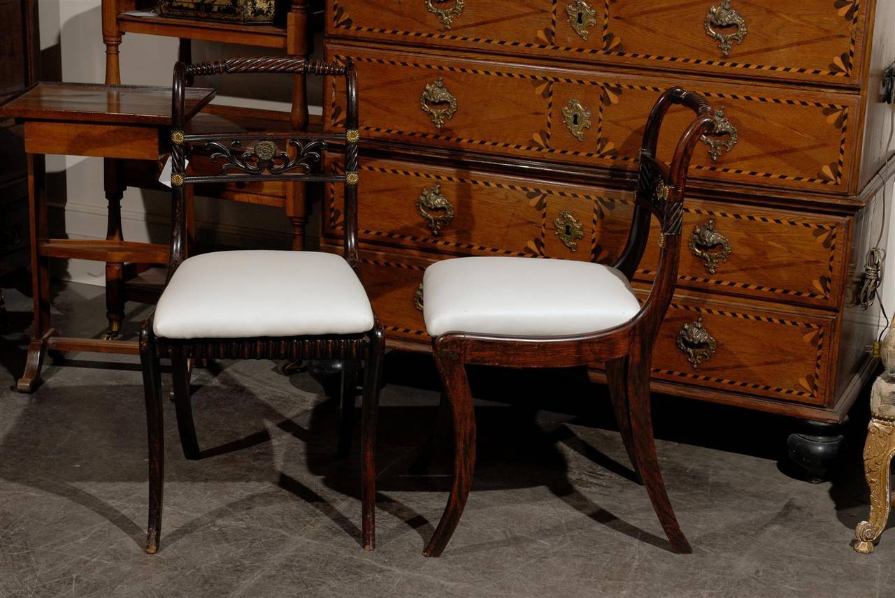 Pair of English Regency Side Chairs 2