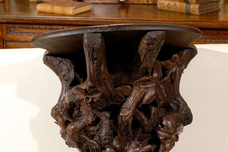 Black Forest Carved Shelf / Console / Bracket In Excellent Condition In Atlanta, GA