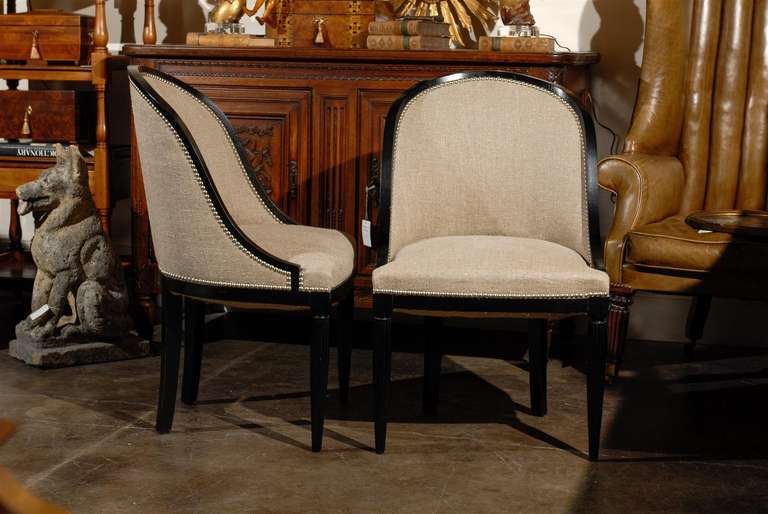 Pair of Art Deco Chairs In Excellent Condition In Atlanta, GA