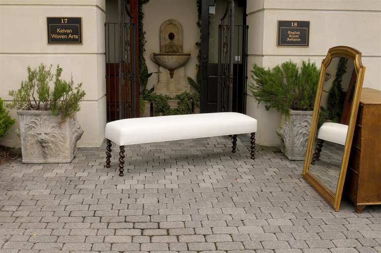 French Long Barley Twist Bench
