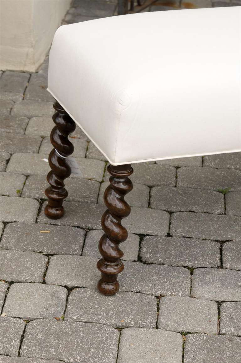 Long Barley Twist Bench In Excellent Condition In Atlanta, GA