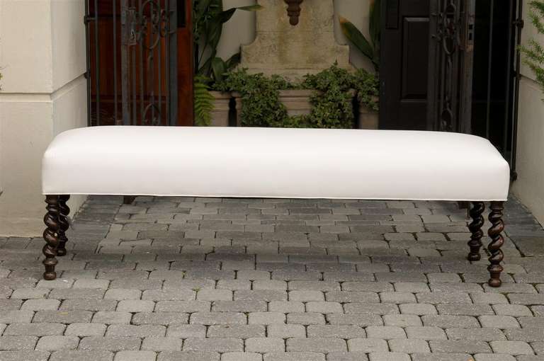 20th Century Long Barley Twist Bench