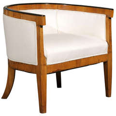 Upholstered Biedermeier Chair