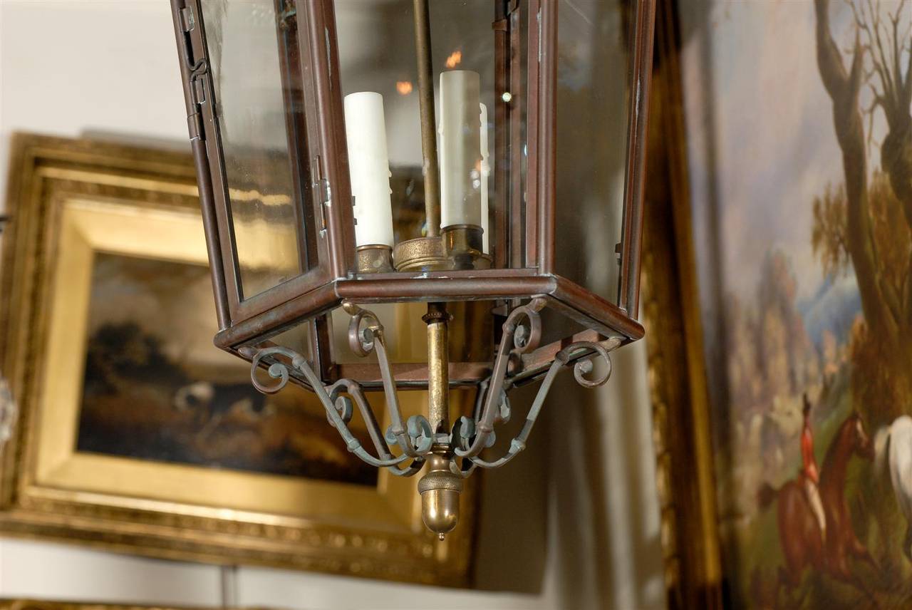 Pair of 19th Century Copper Lanterns at 1stdibs