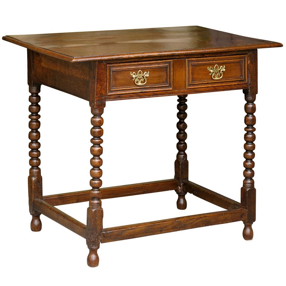 English Bobbin Leg Table