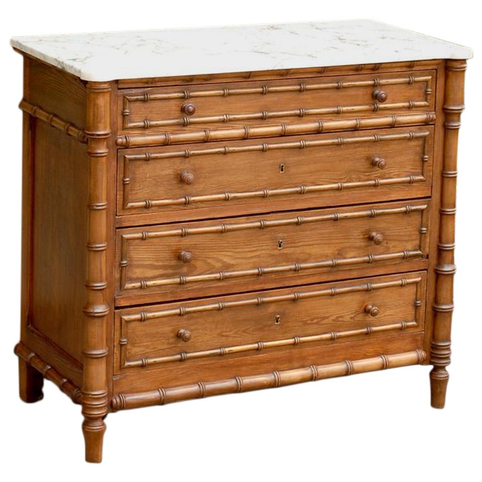 Faux Bamboo Chest