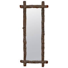 Narrow Black Forest Mirror