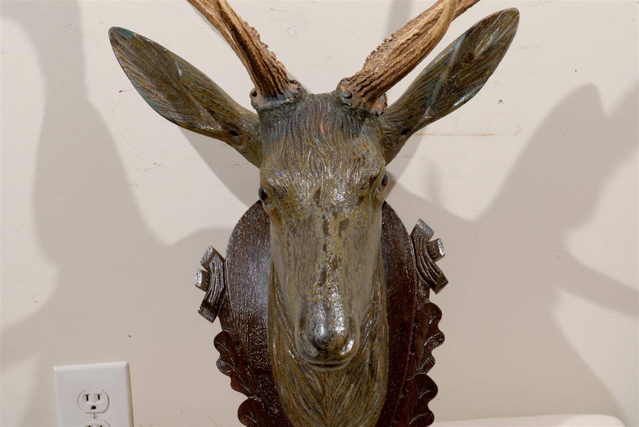 Carved Stag Head 1