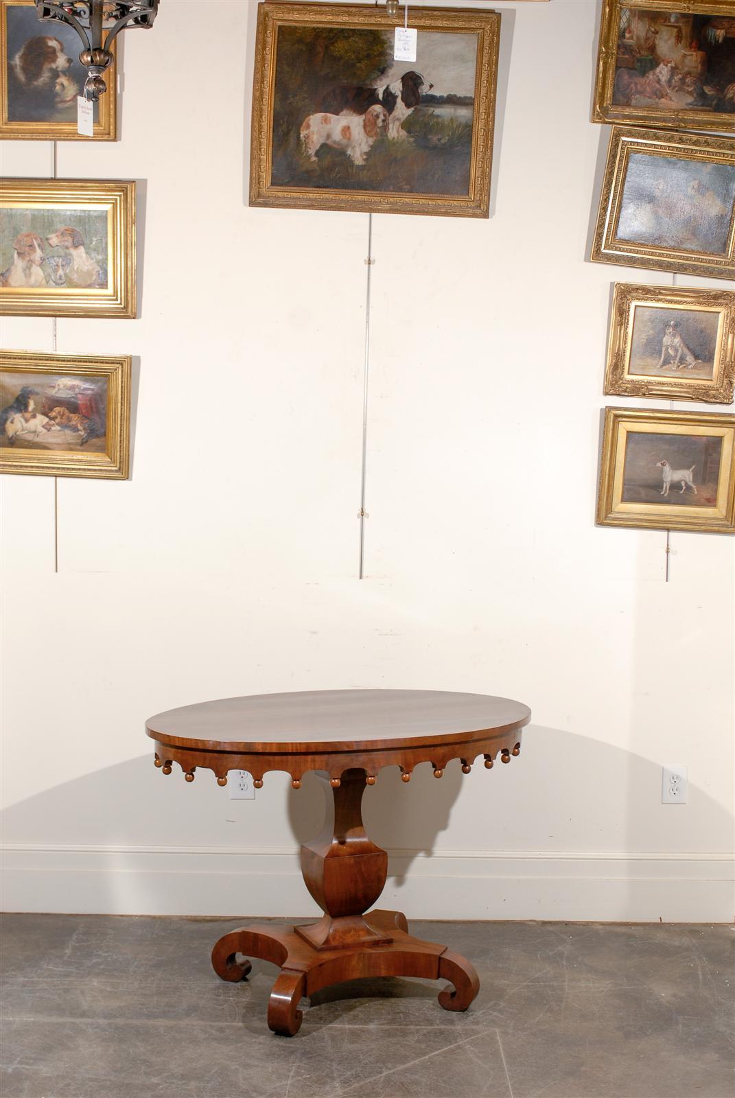 Swedish Oval Pedestal Table