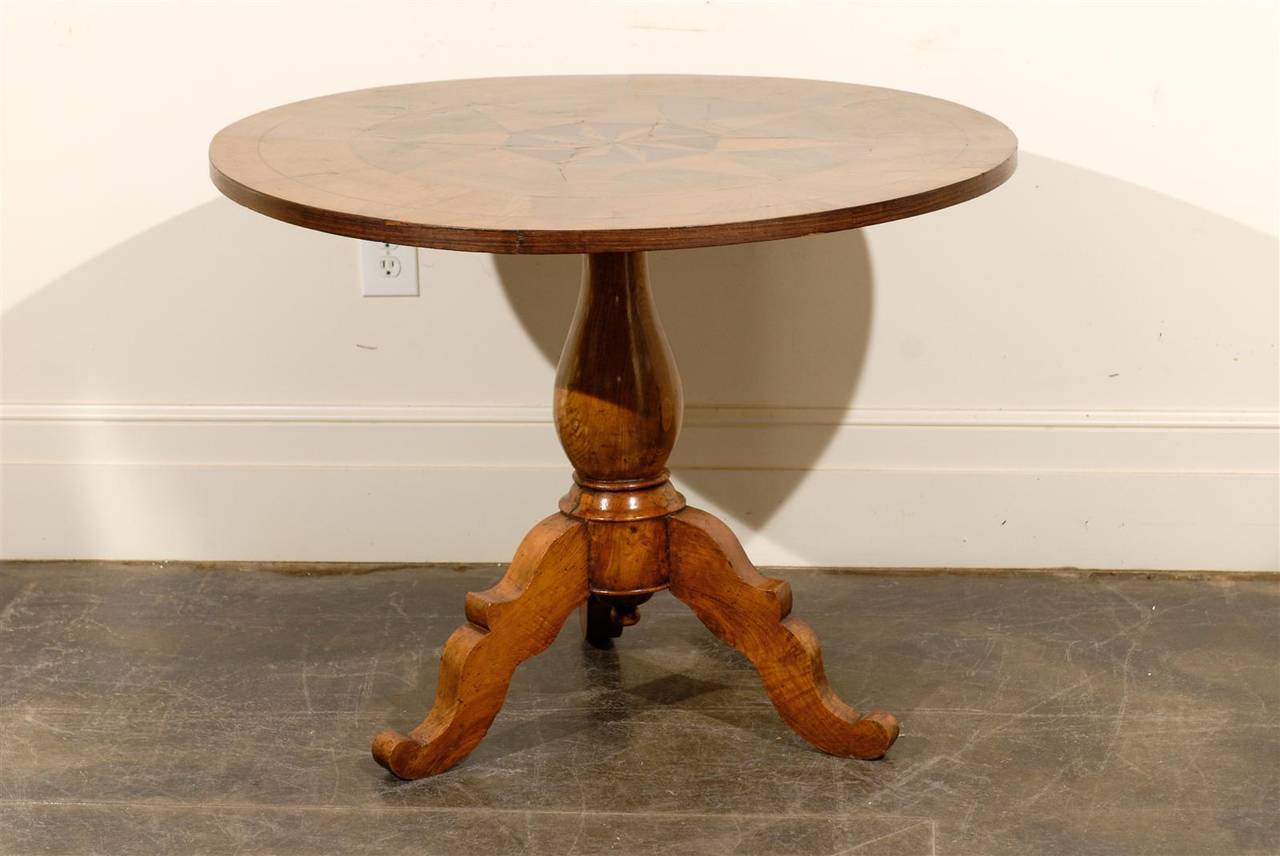 Round Pedestal Italian Table