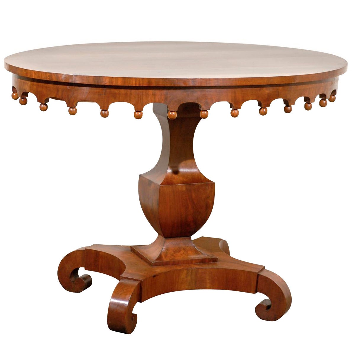 Oval Pedestal Table