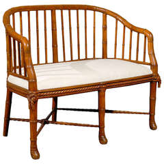 Faux Bamboo Bench or Settee 4