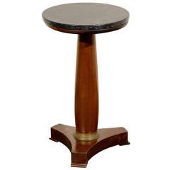 Round French Empire Pedestal Table