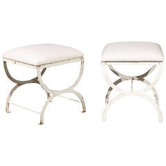 Pair of Iron Stools