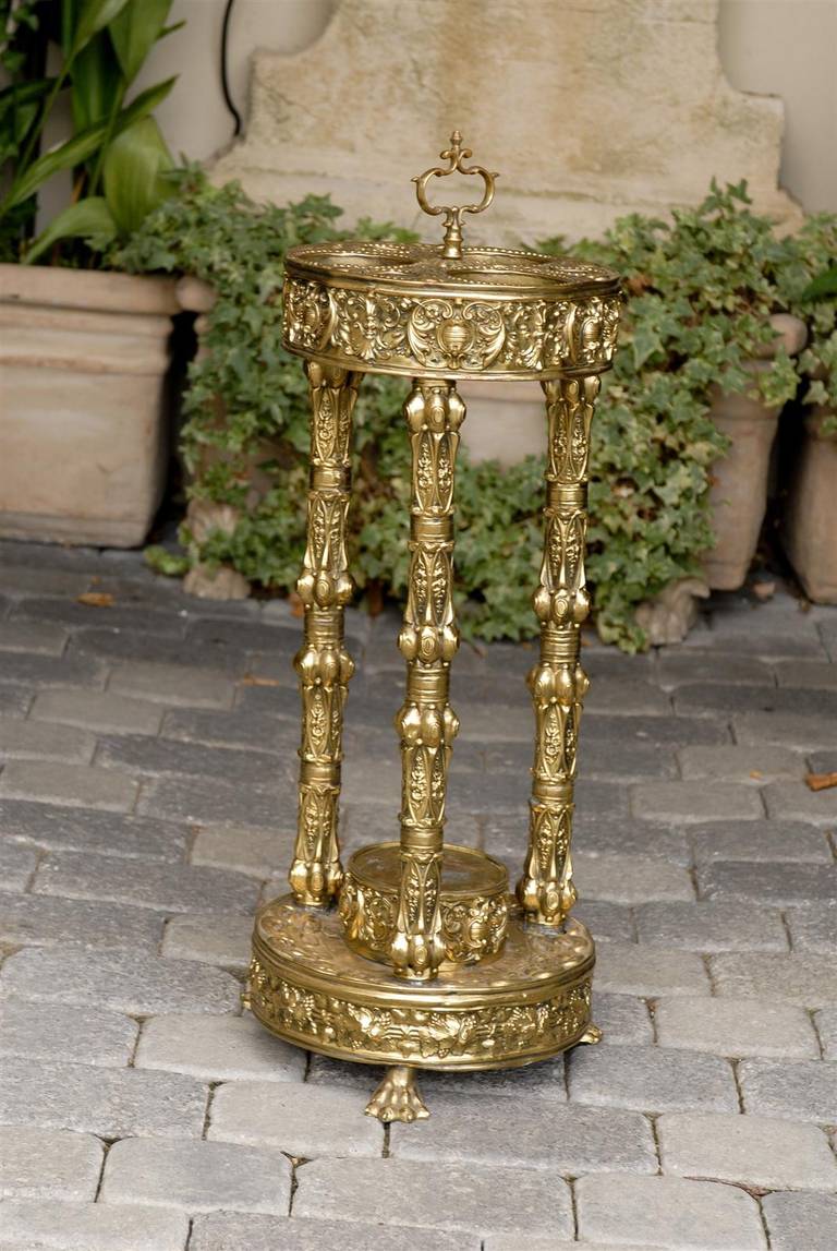 English Brass Umbrella Stand at 1stdibs