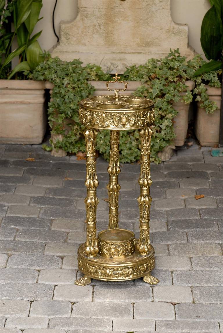 English Brass Umbrella Stand at 1stdibs