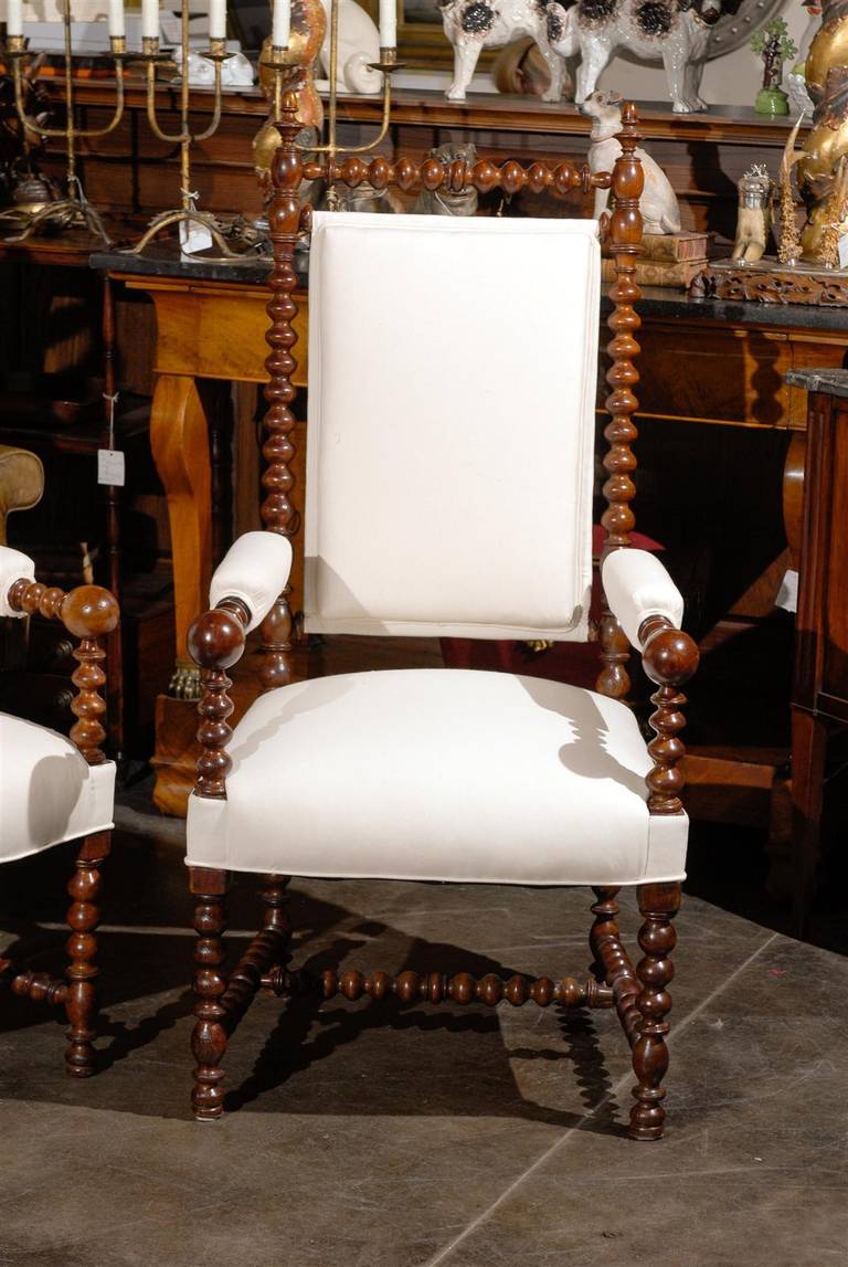 19th Century Pair of Bobbin Chairs