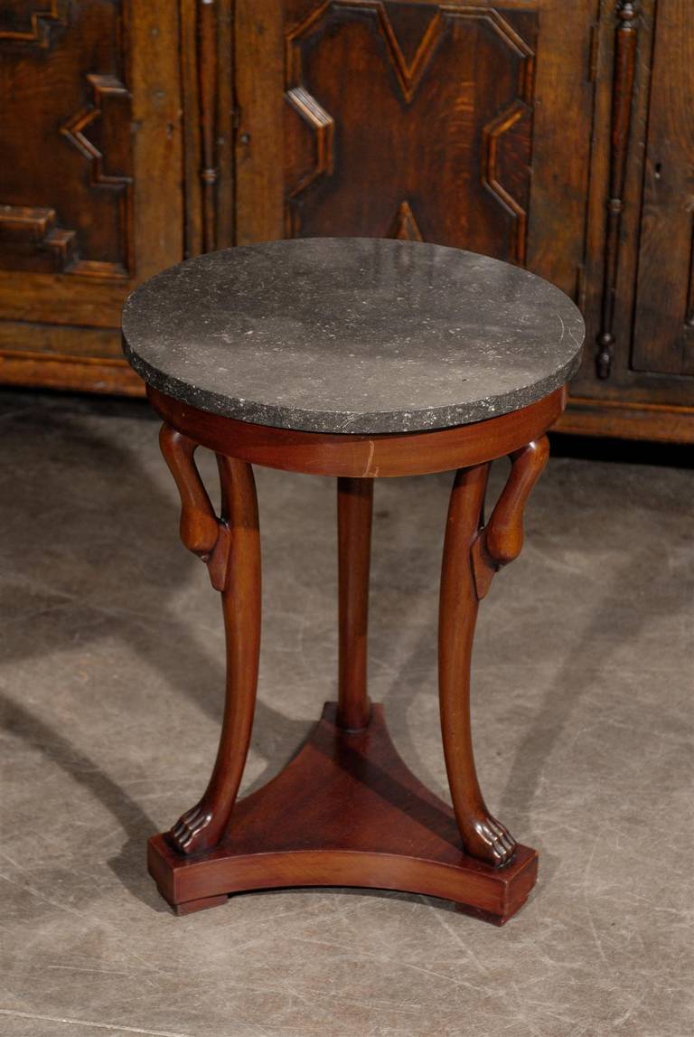 French Directoire Style Marble Top Guéridon Table from the Late 19th Century 2