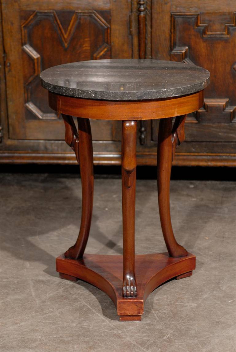 French Directoire Style Marble Top Guéridon Table from the Late 19th Century 7