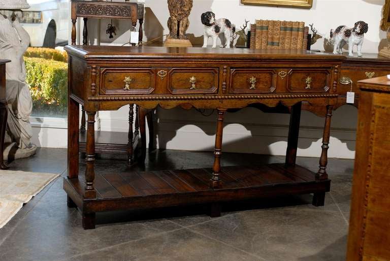 English Oak Server/Dresser Base
