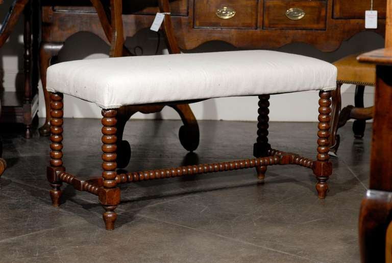 English Bobbin Leg Stool
