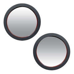 Pair of Round Convex Mirrors