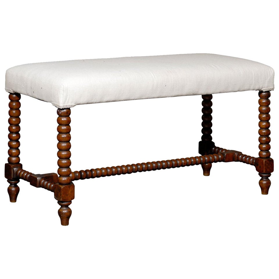 English Bobbin Leg Stool
