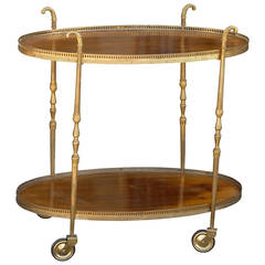 Oval Italian Bar Cart or Trolley 3