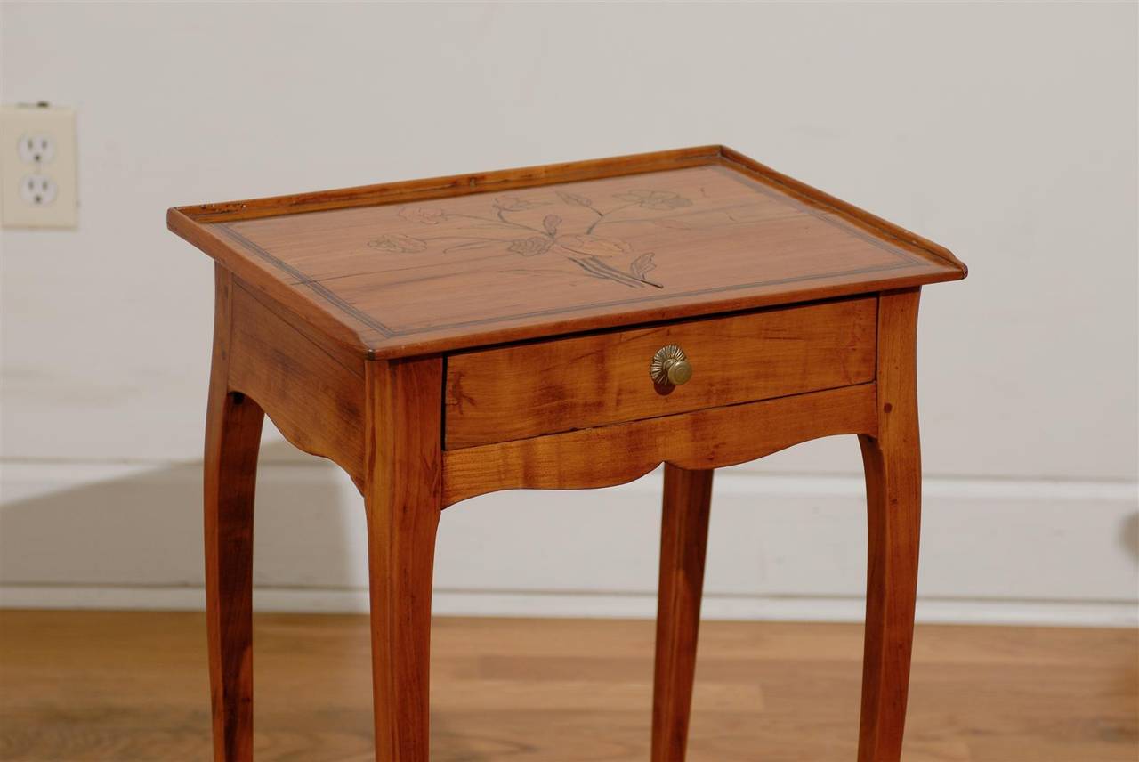 19th Century French Inlay Side Table