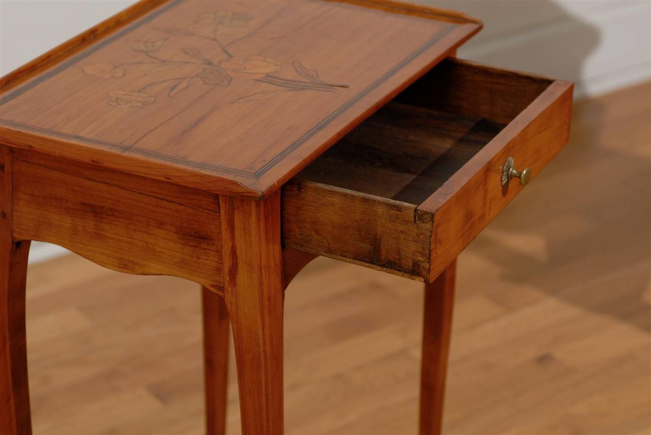 French Inlay Side Table 4