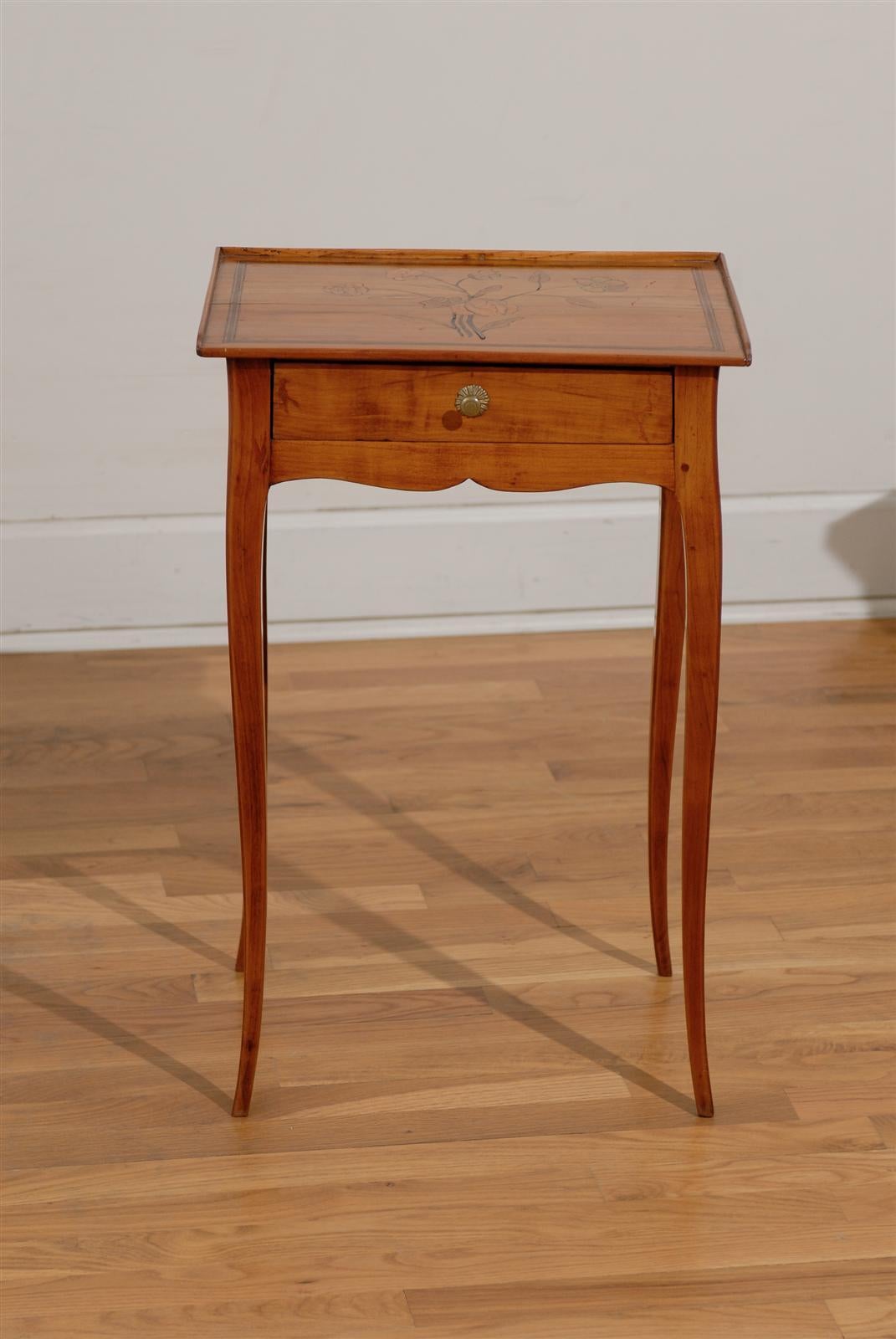French Inlay Side Table 3