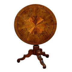 Italian Round Low Tilt-Top Table