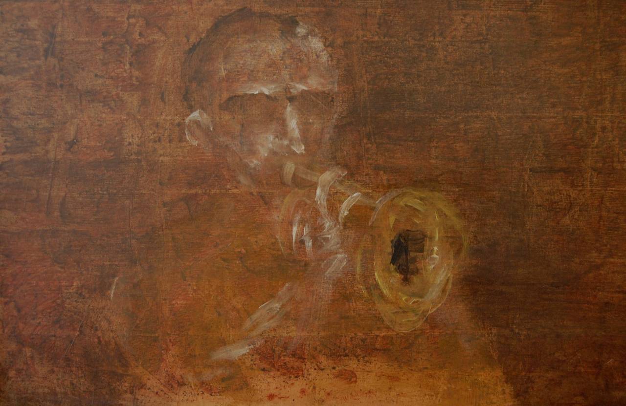 Avrum Rubenstein (1918-1995) beat artist of North Beach, Rubenstein created this mixed-media piece in 1960. He had 