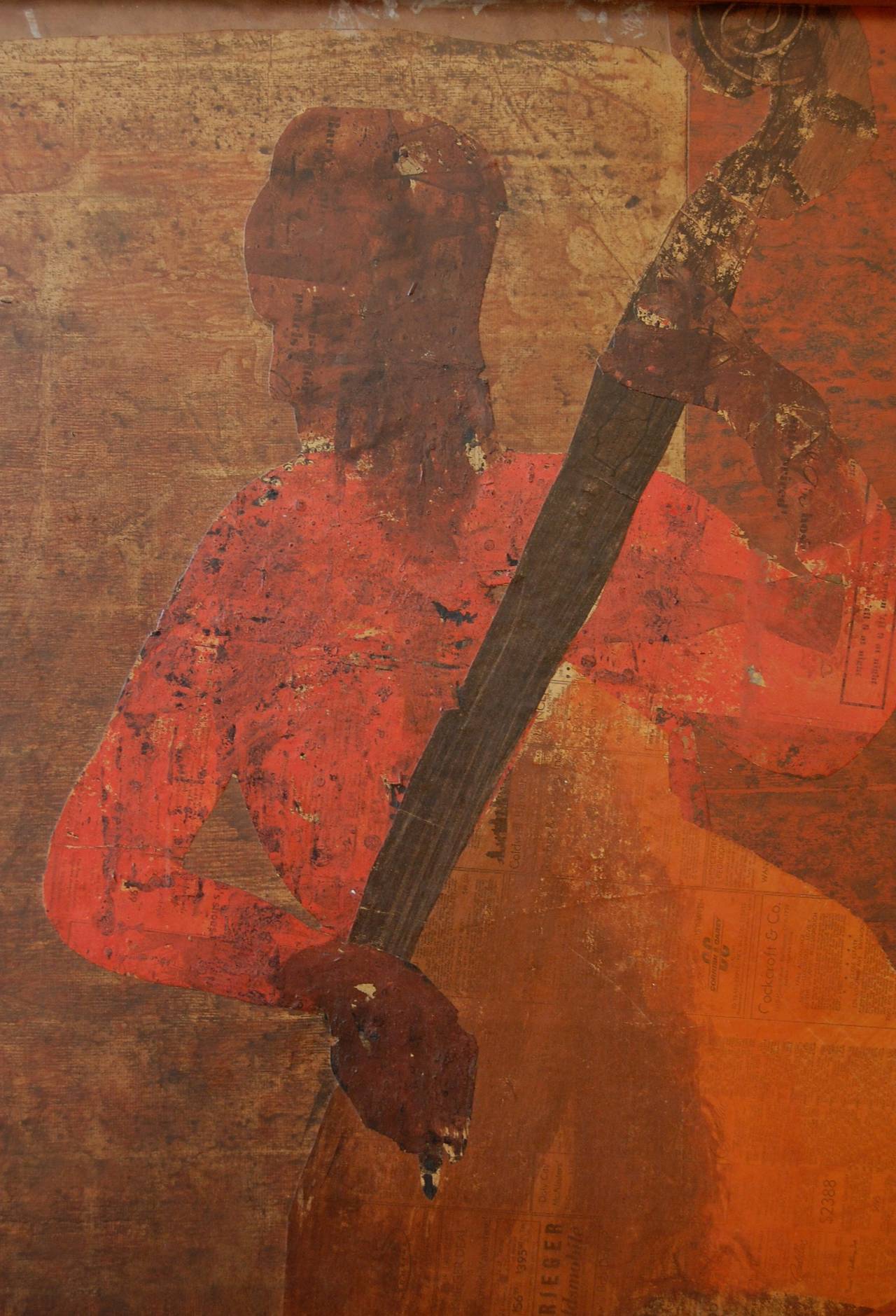 Mid-Century Modern Abstract Jazz Painting by Avrum Rubenstein