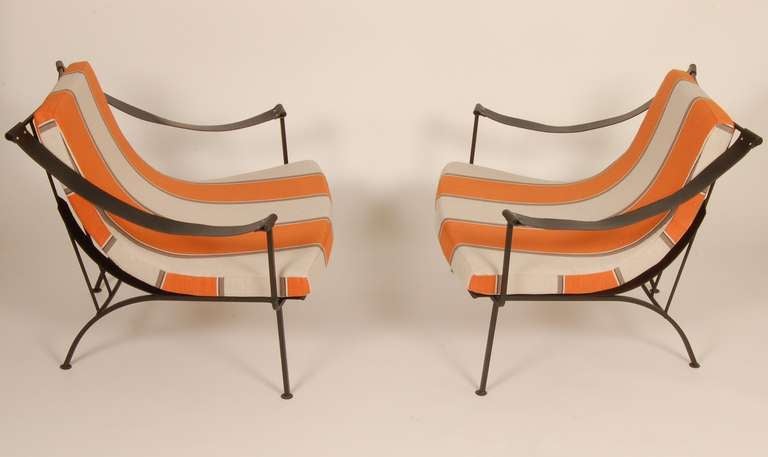 Modernist Iron Lounge Chairs In Excellent Condition In San Francisco, CA