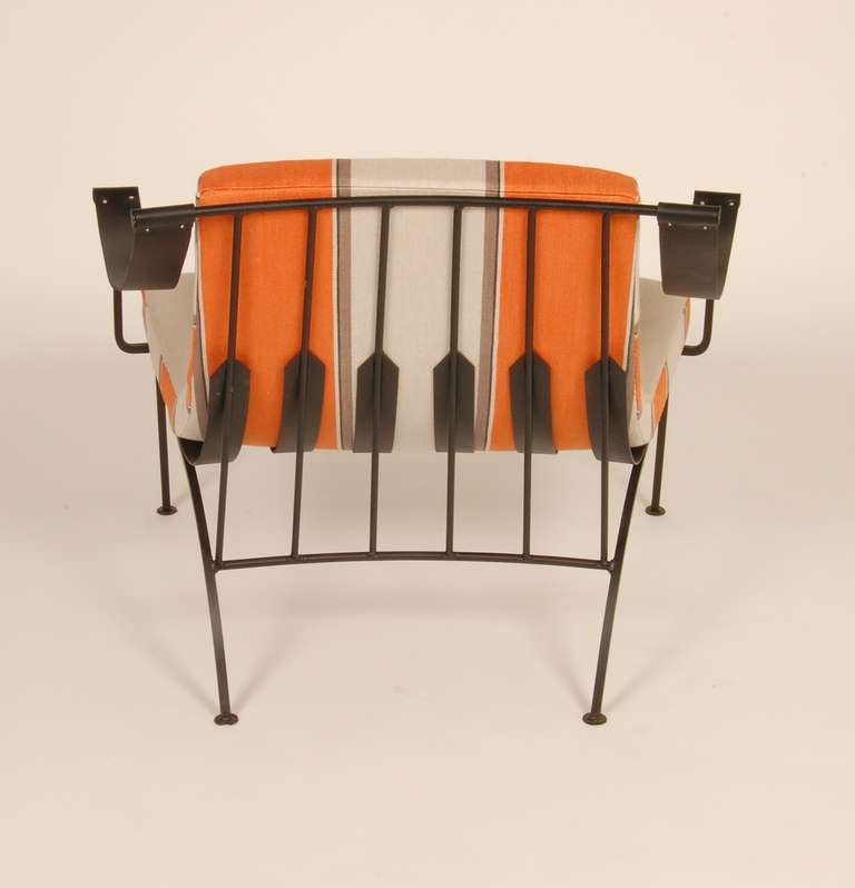 Mid-20th Century Modernist Iron Lounge Chairs