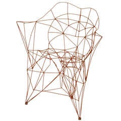 Vintage John Chase Lewis Wire Chair Sculpture