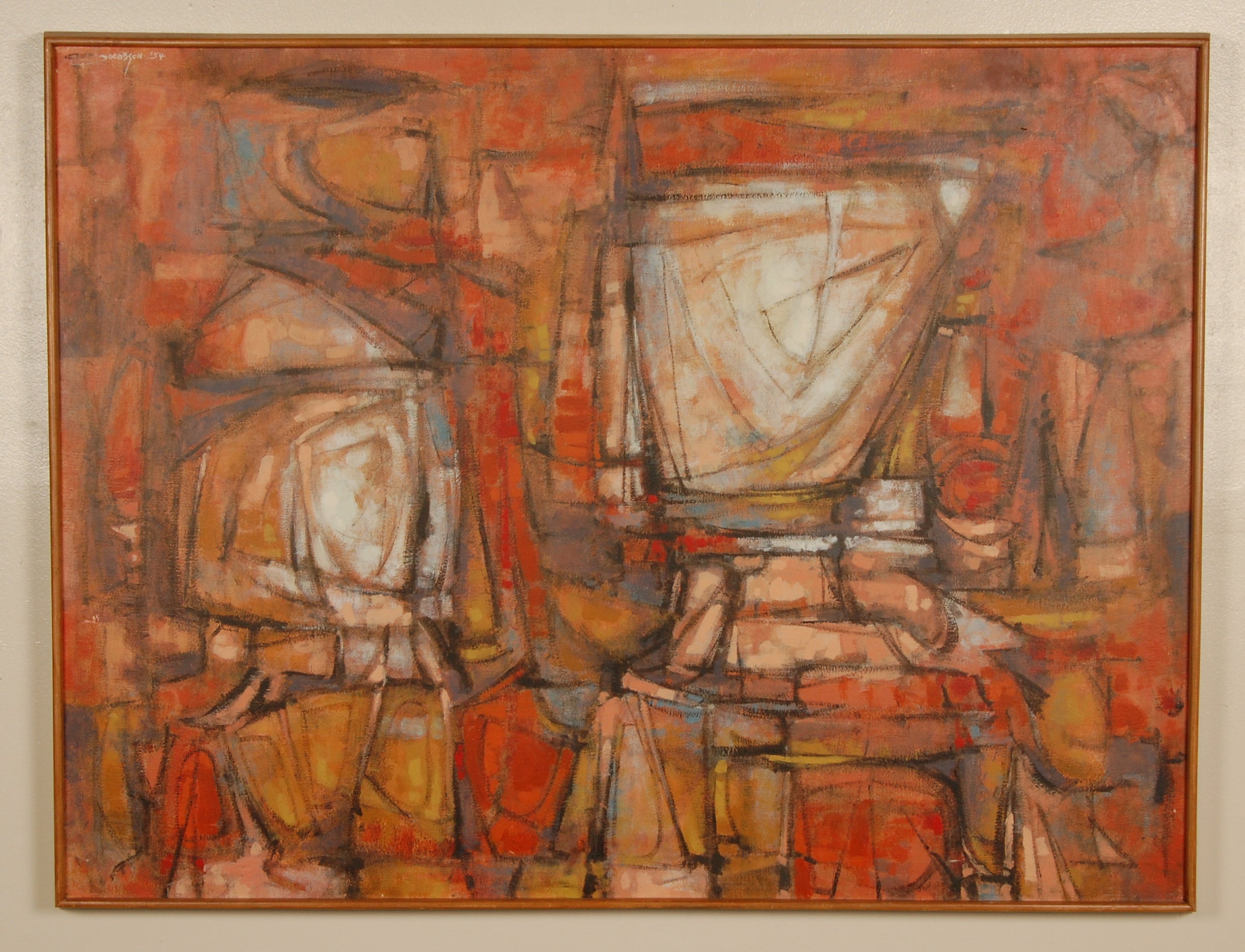 Arthur Jacobson Abstract Oil Painting