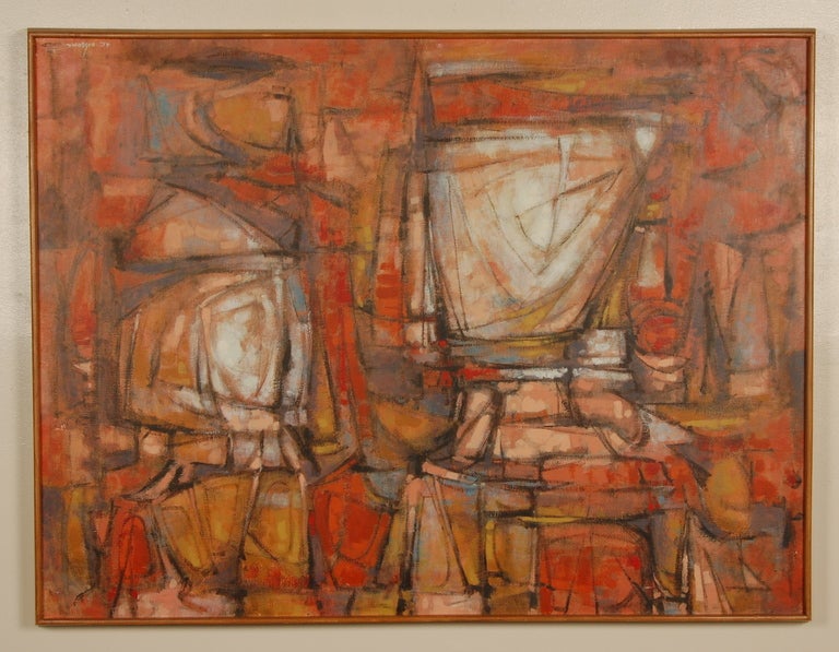 American Arthur Jacobson Abstract Oil Painting