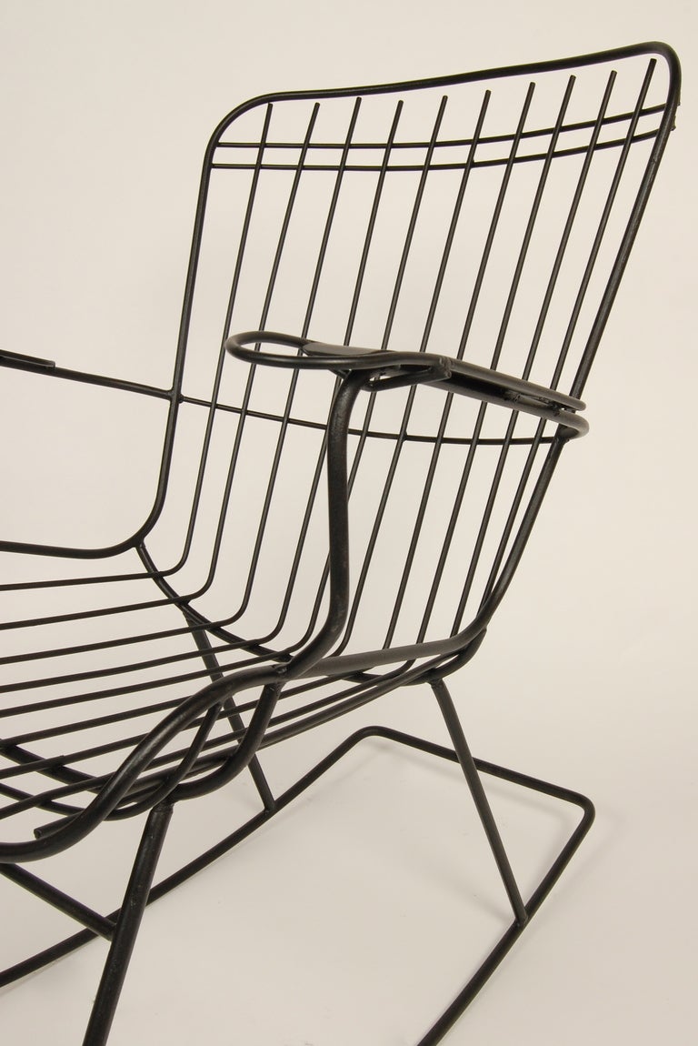 Iron Modernist Rocker at 1stDibs