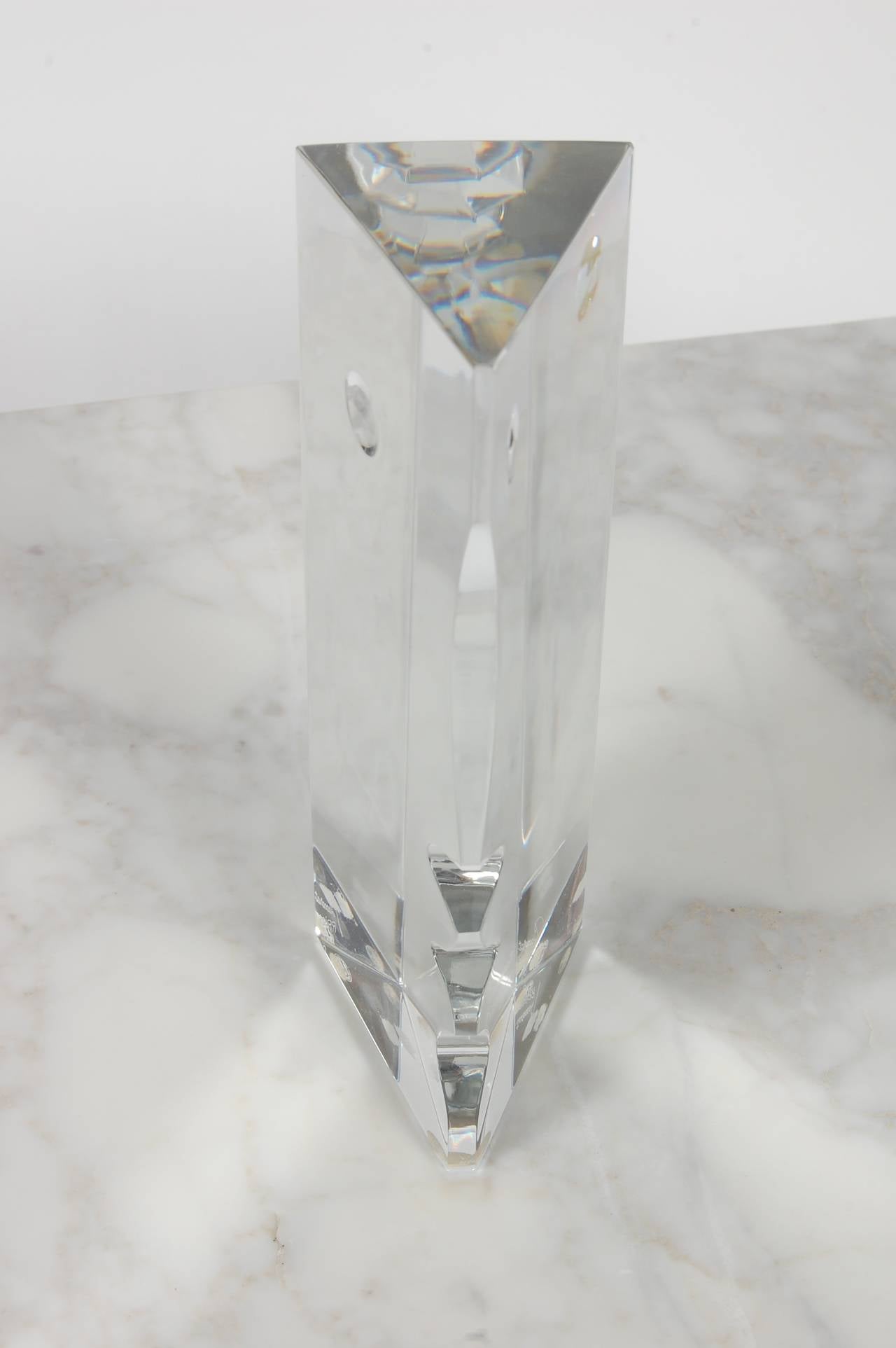 Crystal Baccarat Sculpture by Robert Rigot